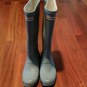 Grey Tall Hunter Boots